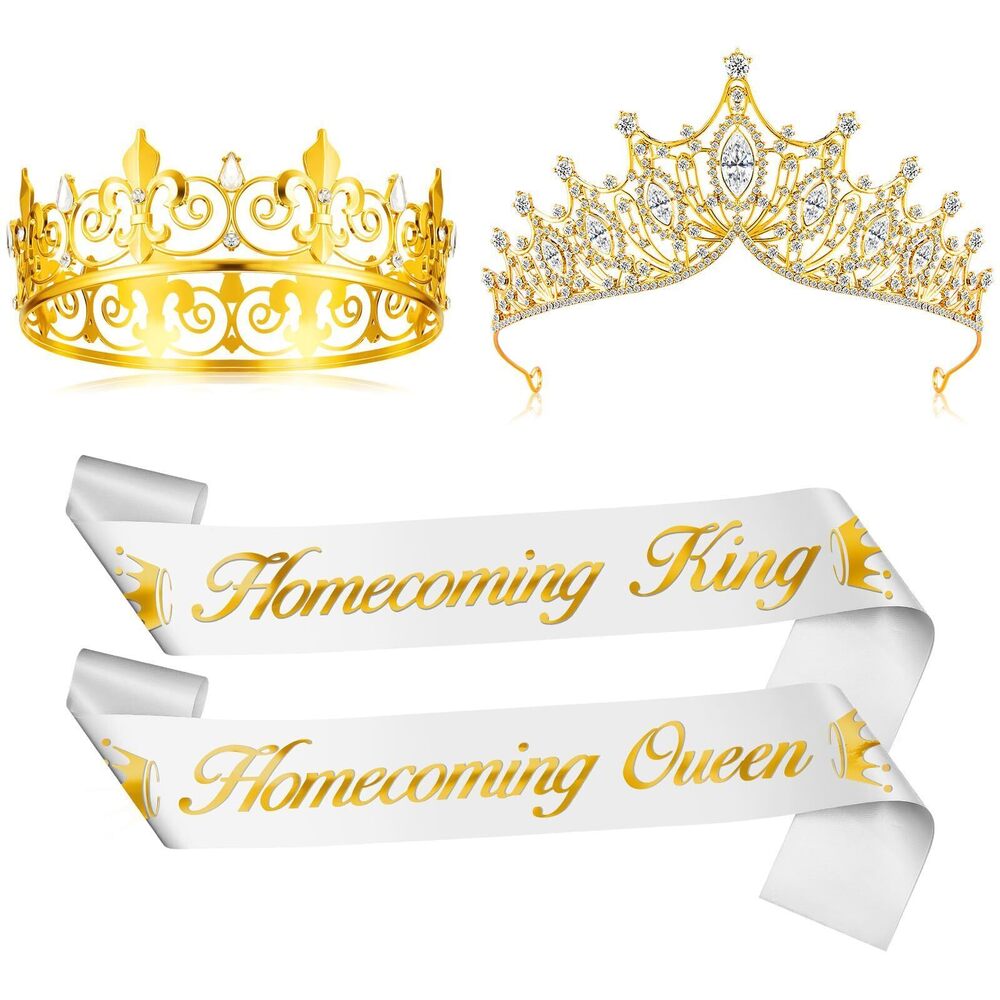 4478 12 Pcs Homecoming Court Sashes Set Homecoming King Queen Sashes 2